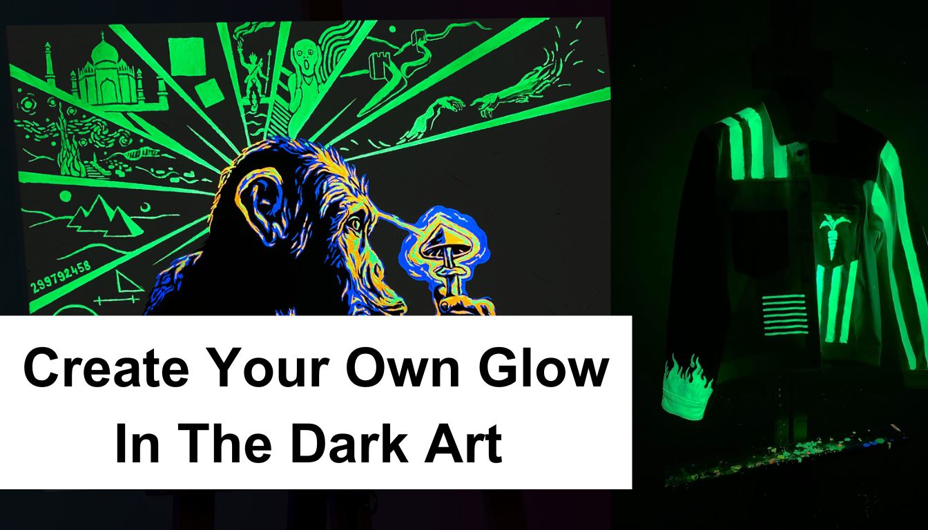 How To Create your own Glow in the Dark Art on Canvas & Paper